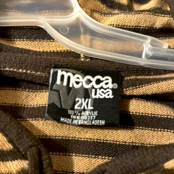 Mecca Brand Tan and Brown hoodie sweater. - Picture 2 of 3